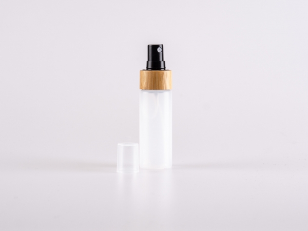 Flasche "Nasa" 50ml, LD-PE, mit Zerstäuber Bambus