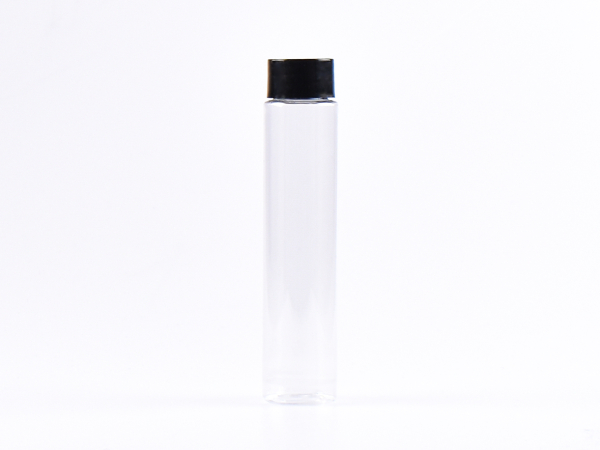 PET Röhrchen, 100ml, Schraubverschluss schwarz