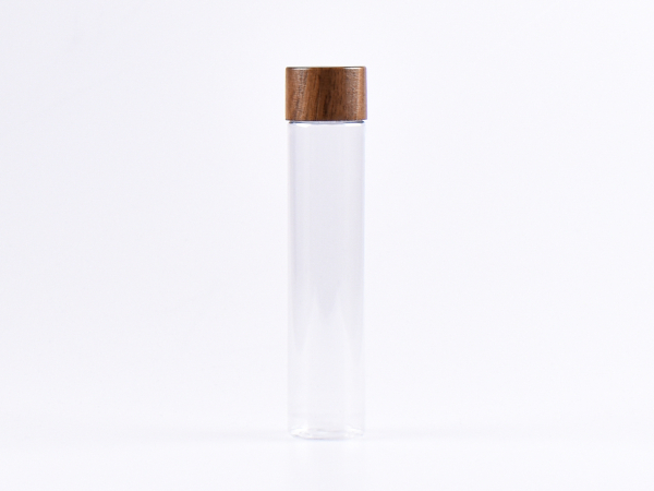 PET Röhrchen, 100ml, Schraubverschluss Walnut