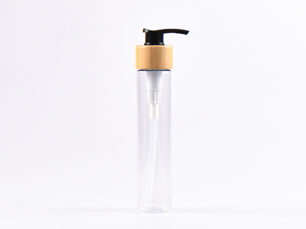 PET Röhrchen, 100ml, mit Dispenser Bambus