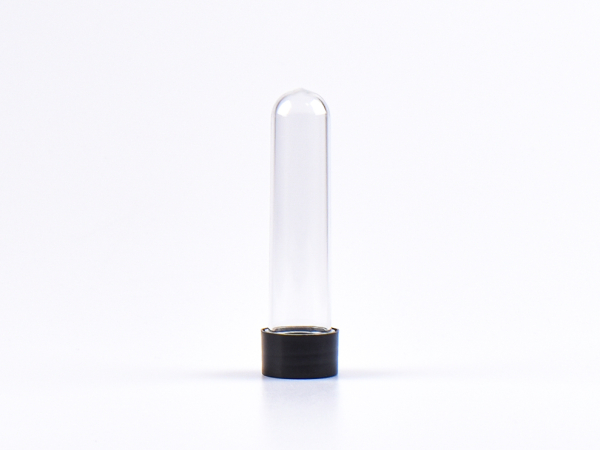 PET Röhrchen, 30ml, Schraubverschluss schwarz
