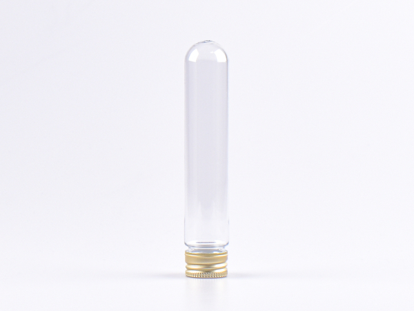 PET Röhrchen, 80ml, Schraubverschluss Alu