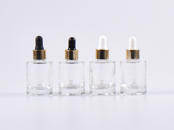 Glasflasche "Raoul" 30ml, mit Pipette gold
