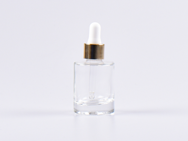 Glasflasche "Raoul" 30ml, mit Pipette gold
