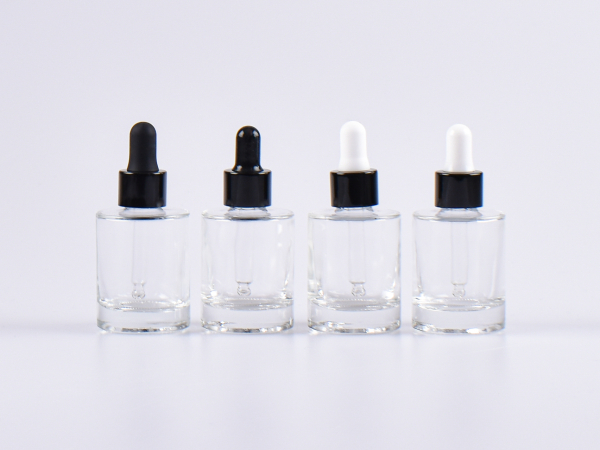 Glasflasche "Raoul" 30ml, mit Pipette schwarz