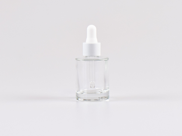 Glasflasche "Raoul" 30ml, mit Pipette weiss