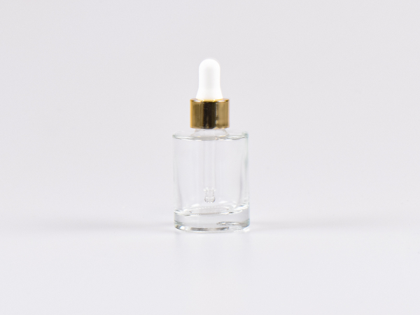 Glasflasche "Raoul" 30ml, mit Pipette gold