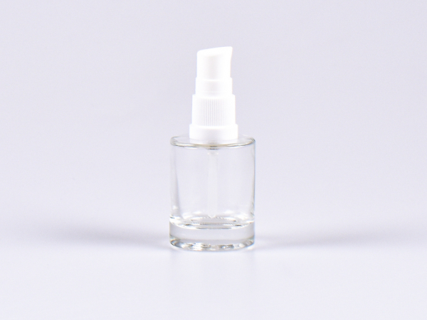 Glasflasche "Raoul" 30ml, mit Lotionspumpe Kunststoff