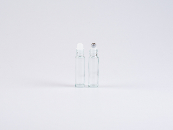 Roll-On-Flasche, Braun/Klarglas, frei kombinierbar, 10ml