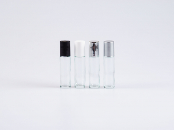 Roll-On-Flasche, Braun/Klarglas, frei kombinierbar, 10ml