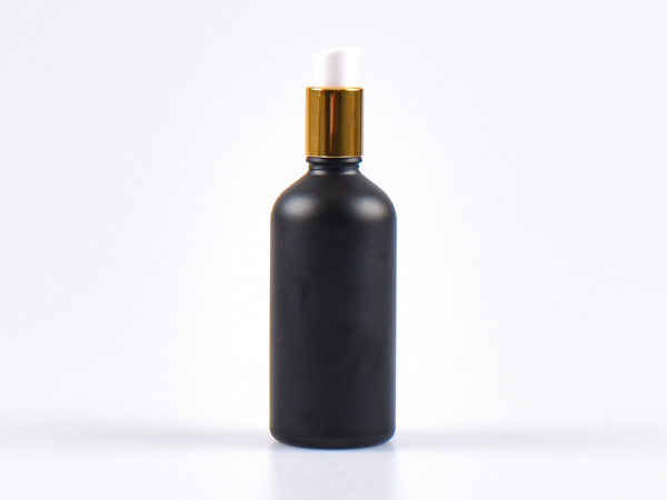 lotionsflasche-100ml-schwarz-matt-glas