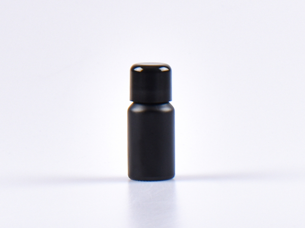 Schwarzglasflasche 10ml, mit Schraubverschluss schwarz