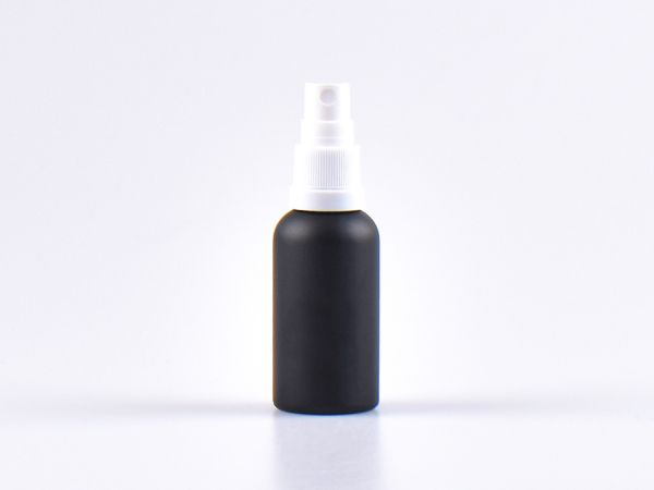 glasflasche-spray-schwarz-mattiert