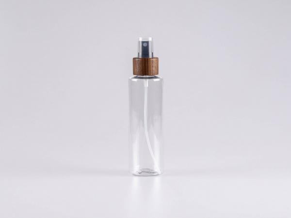 PET Flasche "Sharp" 150ml, mit Zerstäuber Walnut
