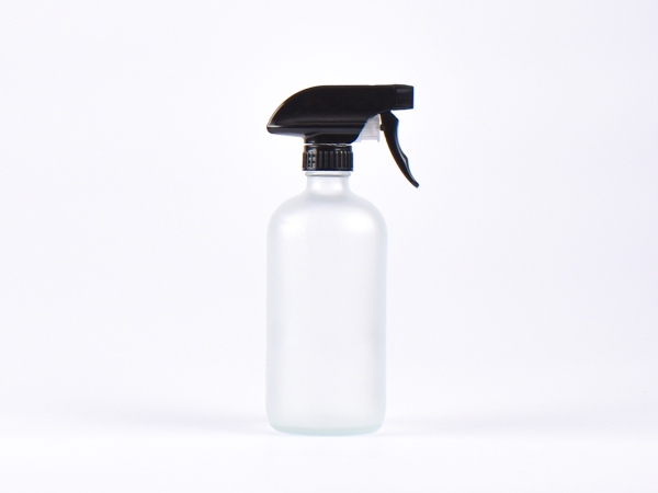 Glasflasche säuremattiert, 500ml, mit Triggerspray