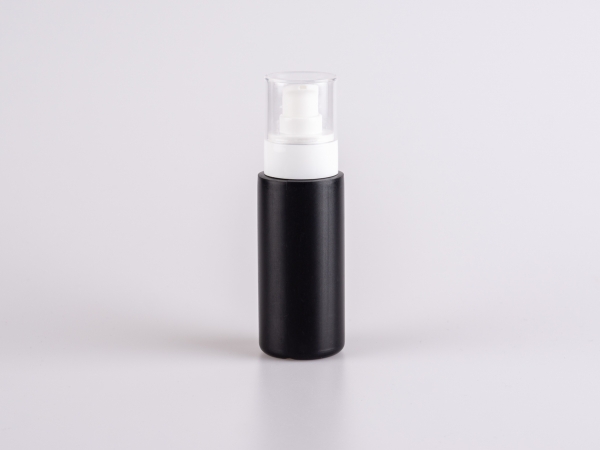 Flasche "Tara" 100ml, matt-schwarz, mit Lotionspumpe "Prime"