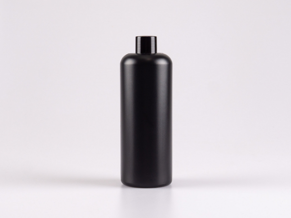 Flasche "Ben" 500ml, mit Schraubverschluss weiss/schwarz