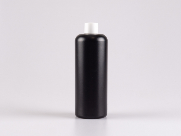 Flasche "Ben" 500ml, mit Schraubverschluss weiss/schwarz