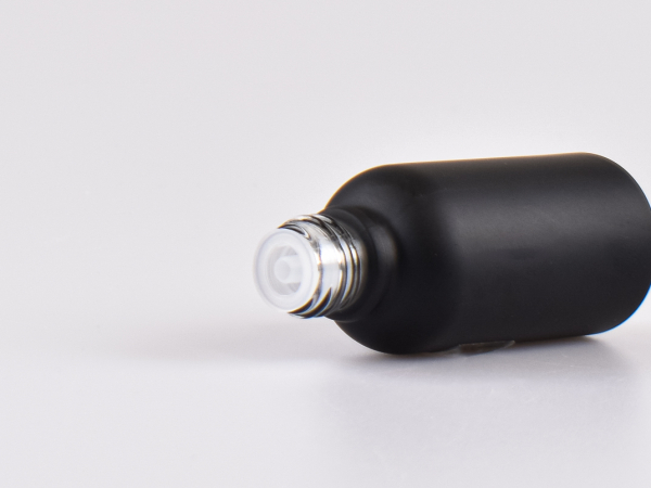 Schwarzglasflasche 50ml, mit Tropfmontur schwarz