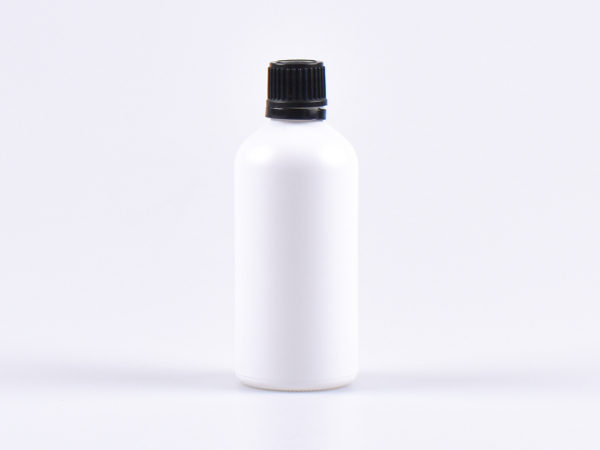 Weissglasflasche 100ml, mit Schraubverschluss OV