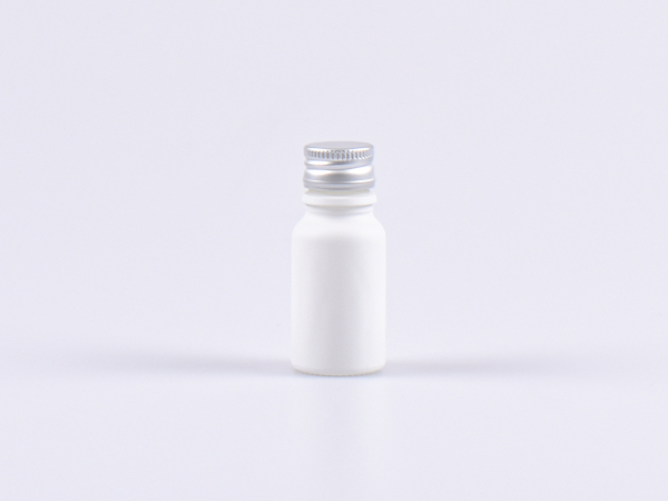 10ml-flasche-glas-weiss-matt-golddeckel