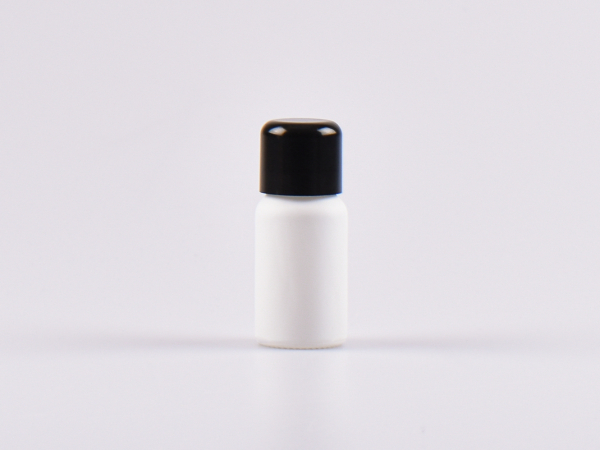 Weissglasflasche 10ml, mit Tropfmontur schwarz