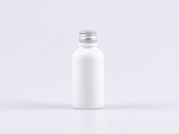 Weissglasflasche 30ml, mit Aludeckel