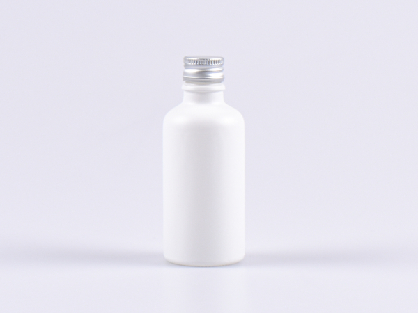 Weissglasflasche 50ml, mit Aludeckel