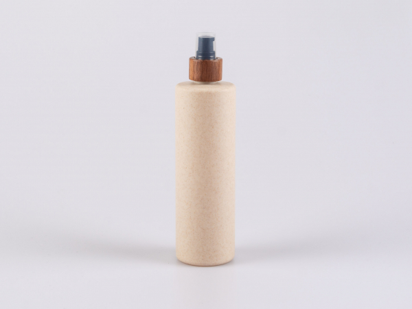 Bioflasche "CERES", 400ml, mit Lotionspumpe Walnut