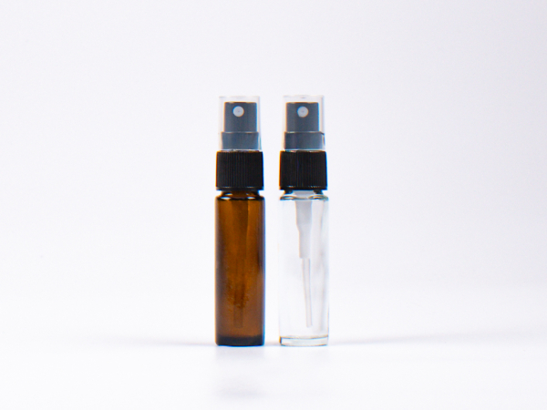 Zerstäuberflasche, Braun/Klarglas, 10ml