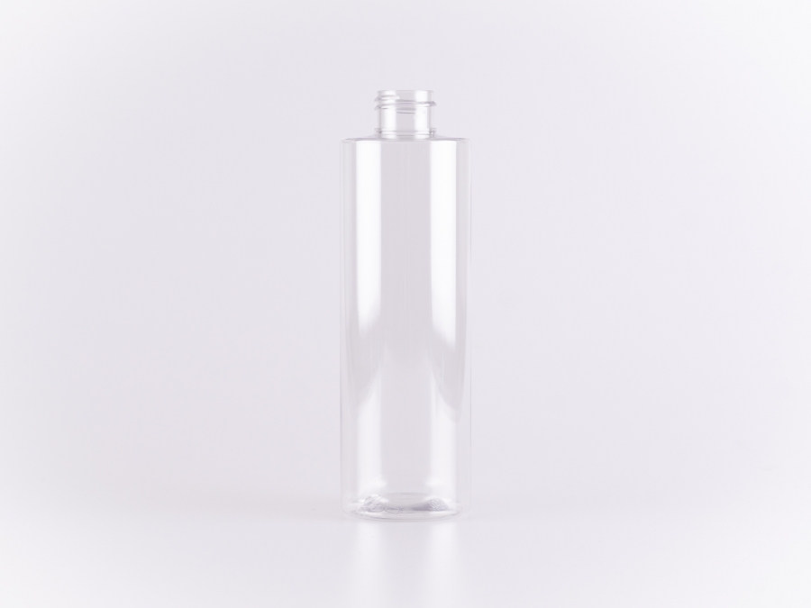 Flasche "Sharp" 250ml, PET glasklar, ohne Montur