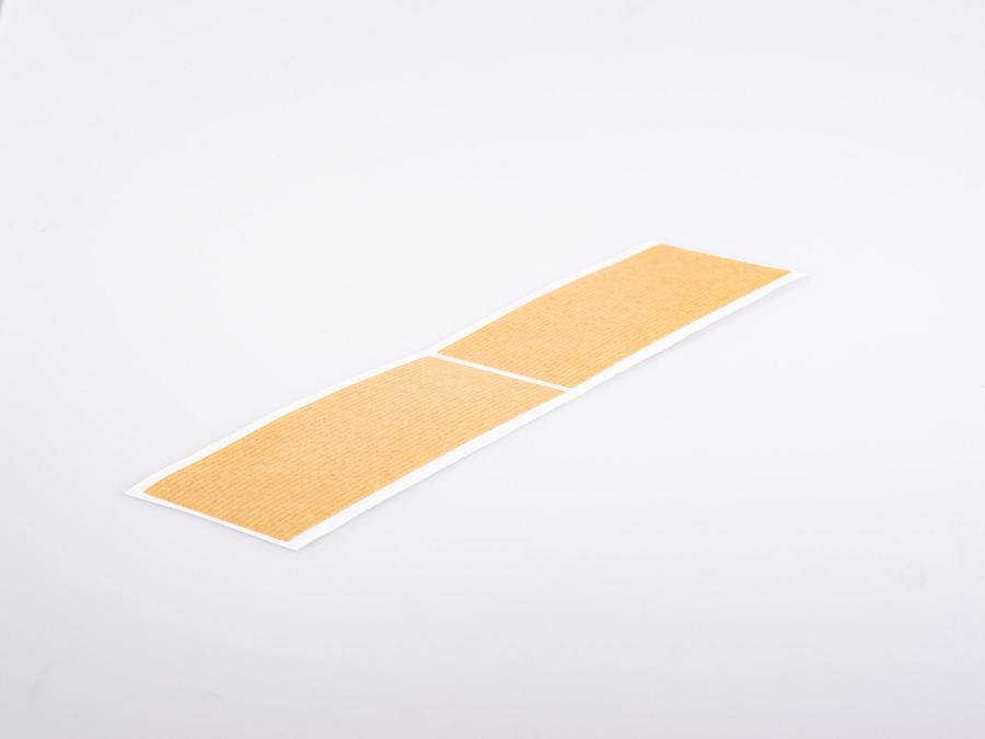 Etikette "weiss und braun-antik", passend zu 100ml DIN18 Glasflaschen, 145x60mm
