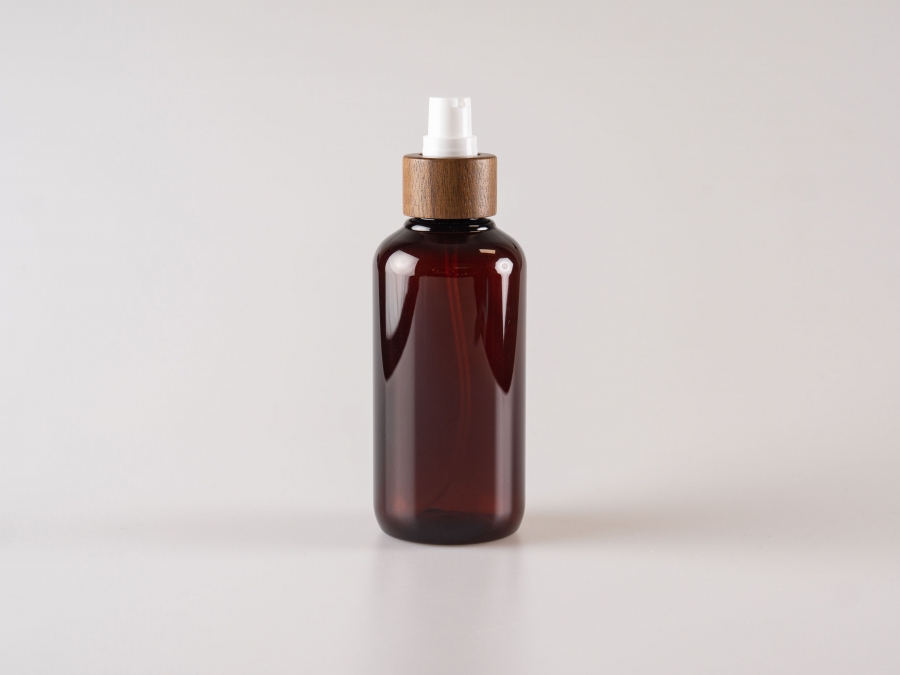 Flasche "Alex" 200ml, mit Lotionspumpe Walnut