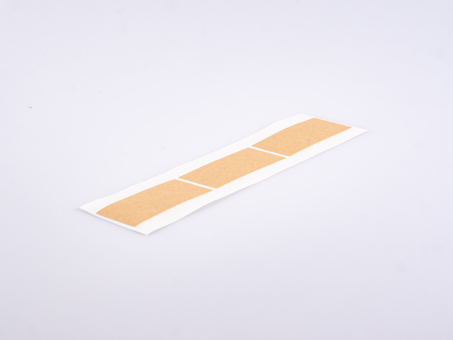 Etikette "weiss und braun-antik", passend zu 30ml DIN18 Glasflaschen, 100x45mm