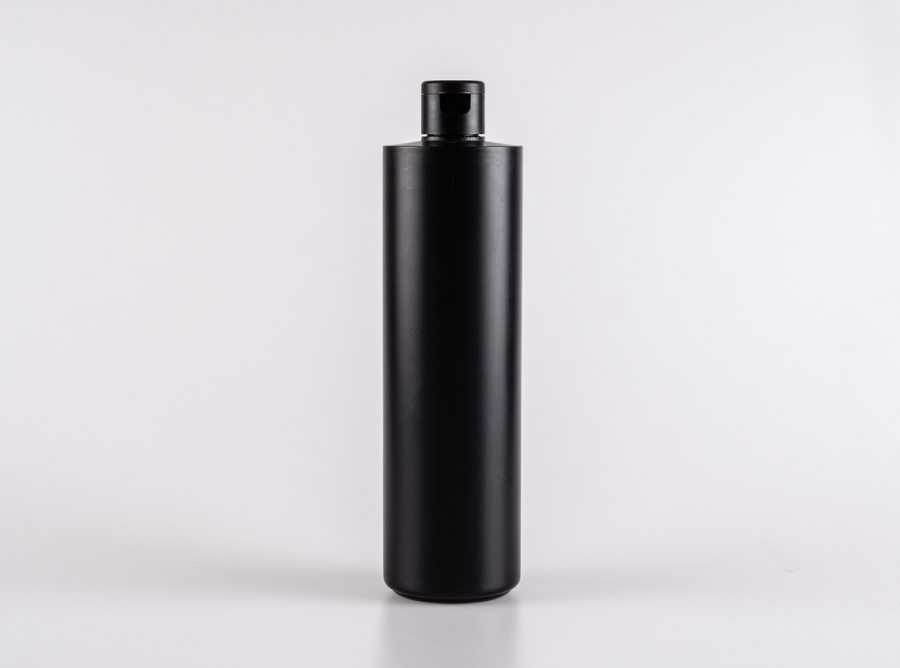 Flasche "Tara" 450ml, matt-schwarz, mit FlipTop/DiscTop