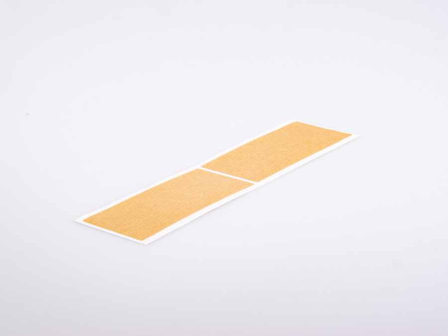 Etikette "weiss und braun-antik", passend zu 50ml DIN18 Glasflaschen, 115x50mm