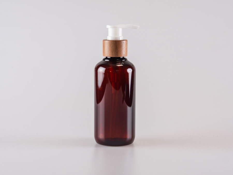 Flasche "Alex" 200ml, mit Dispenser Walnut
