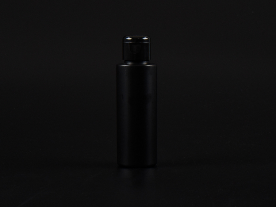 Flasche "Tara" 100ml, matt-schwarz, mit FlipTop