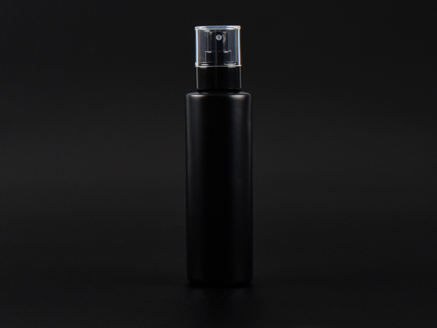 Flasche "Tara" 250ml, matt-schwarz, mit Zerstäuber "Prime"