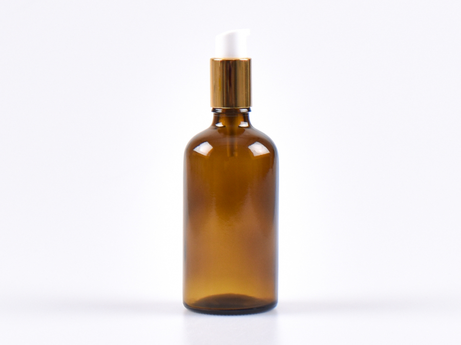 braunglasflasche-100ml-lotionspumpe-aluminium