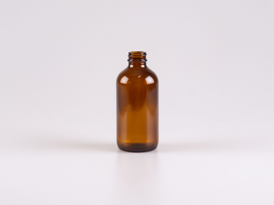 Braunglasflasche 220ml, 28/410, ohne Montur