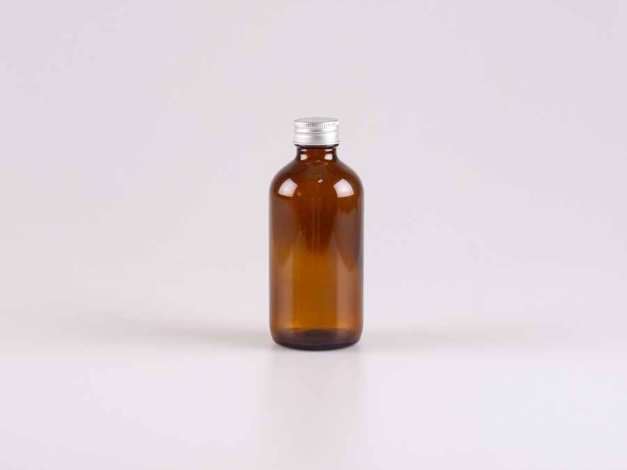 Braunglasflasche 220ml, mit Aludeckel