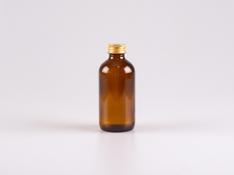 Braunglasflasche 220ml, mit Aludeckel