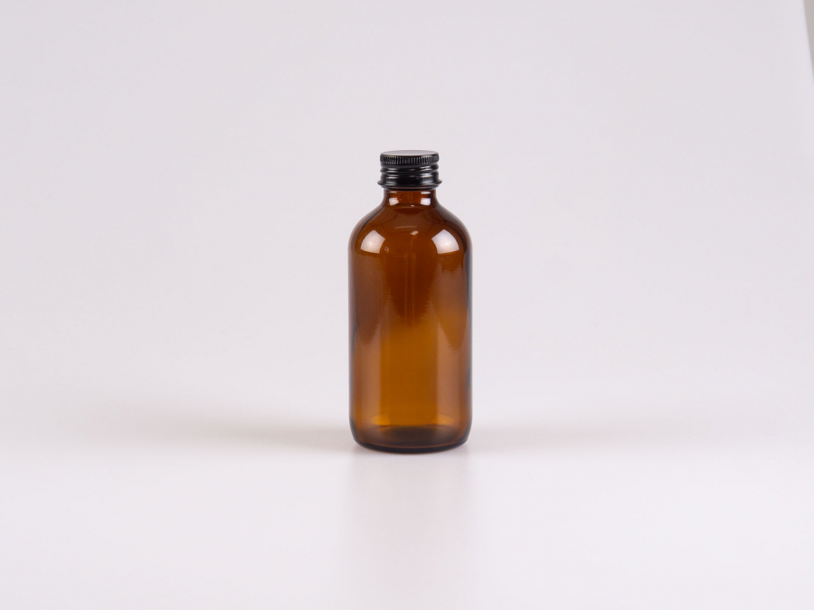 Braunglasflasche 220ml, mit Aludeckel