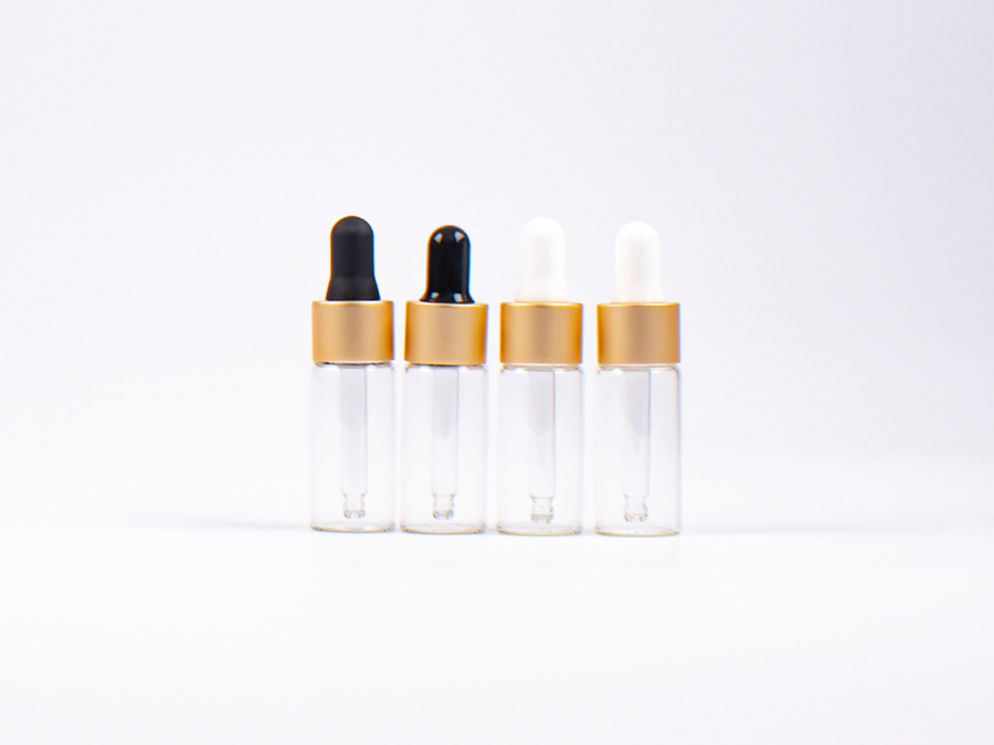 Flasche "Clary", 10ml, mit Pipette gold