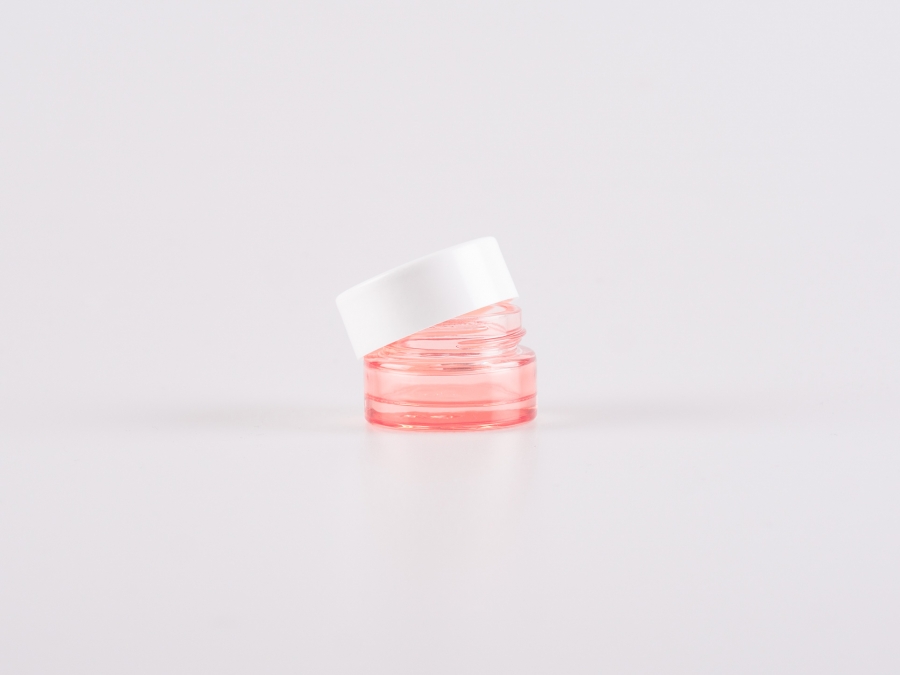 Kosmetikdose"Lucy", 7ml, Deckel weiss