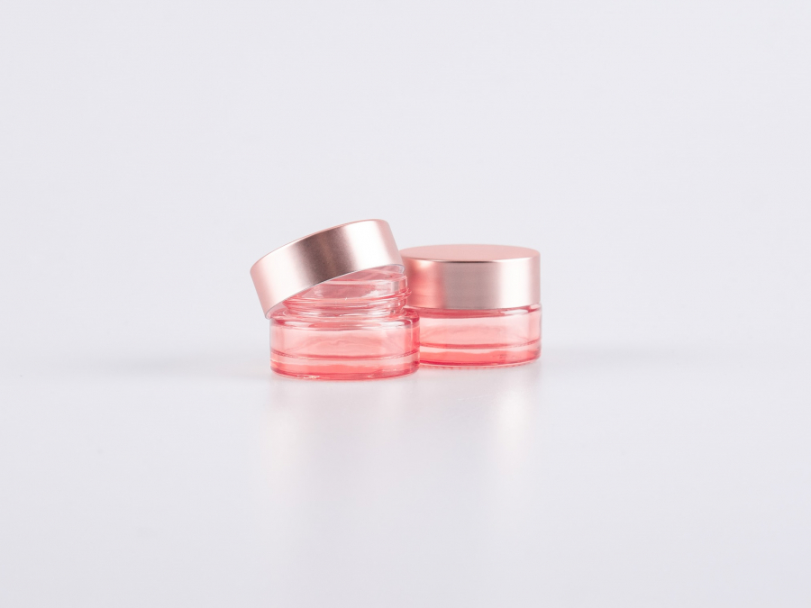 Kosmetikdose "Lucy", 7ml, mit Deckel rosé