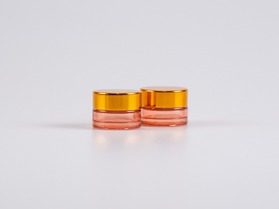 Kosmetikdose "Lucy", 7ml, mit Deckel gold