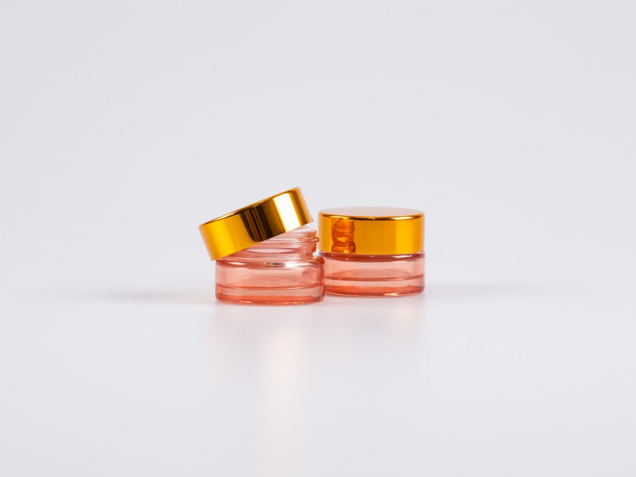 Kosmetikdose "Lucy", 7ml, mit Deckel gold