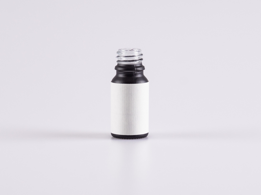 Etikette "weiss-antik", passend zu 10ml DIN18 Glasflaschen